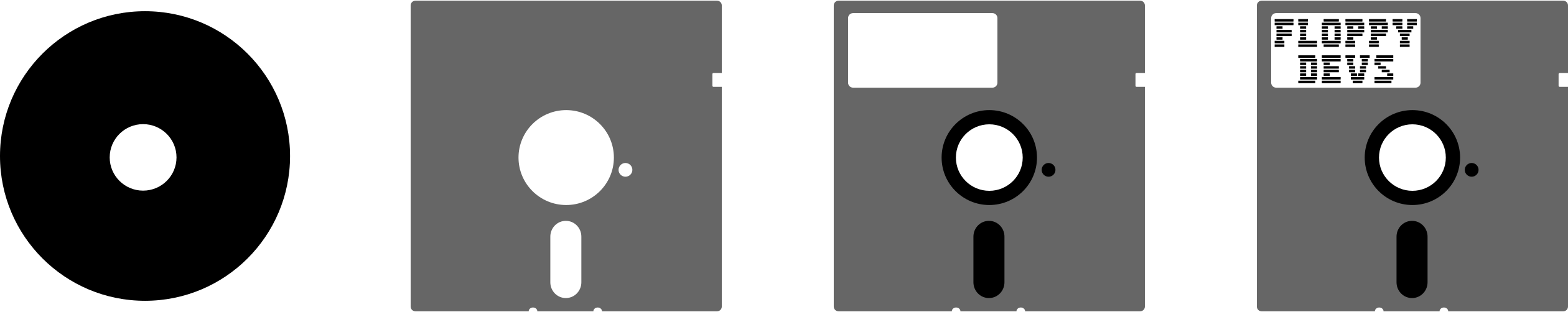 Floppy disk components